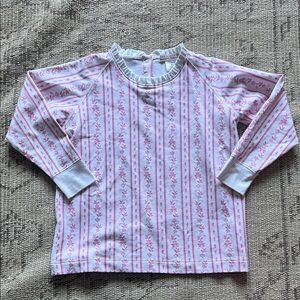 The Beaufort Bonnet Company Pink and White Ruffled Shirt